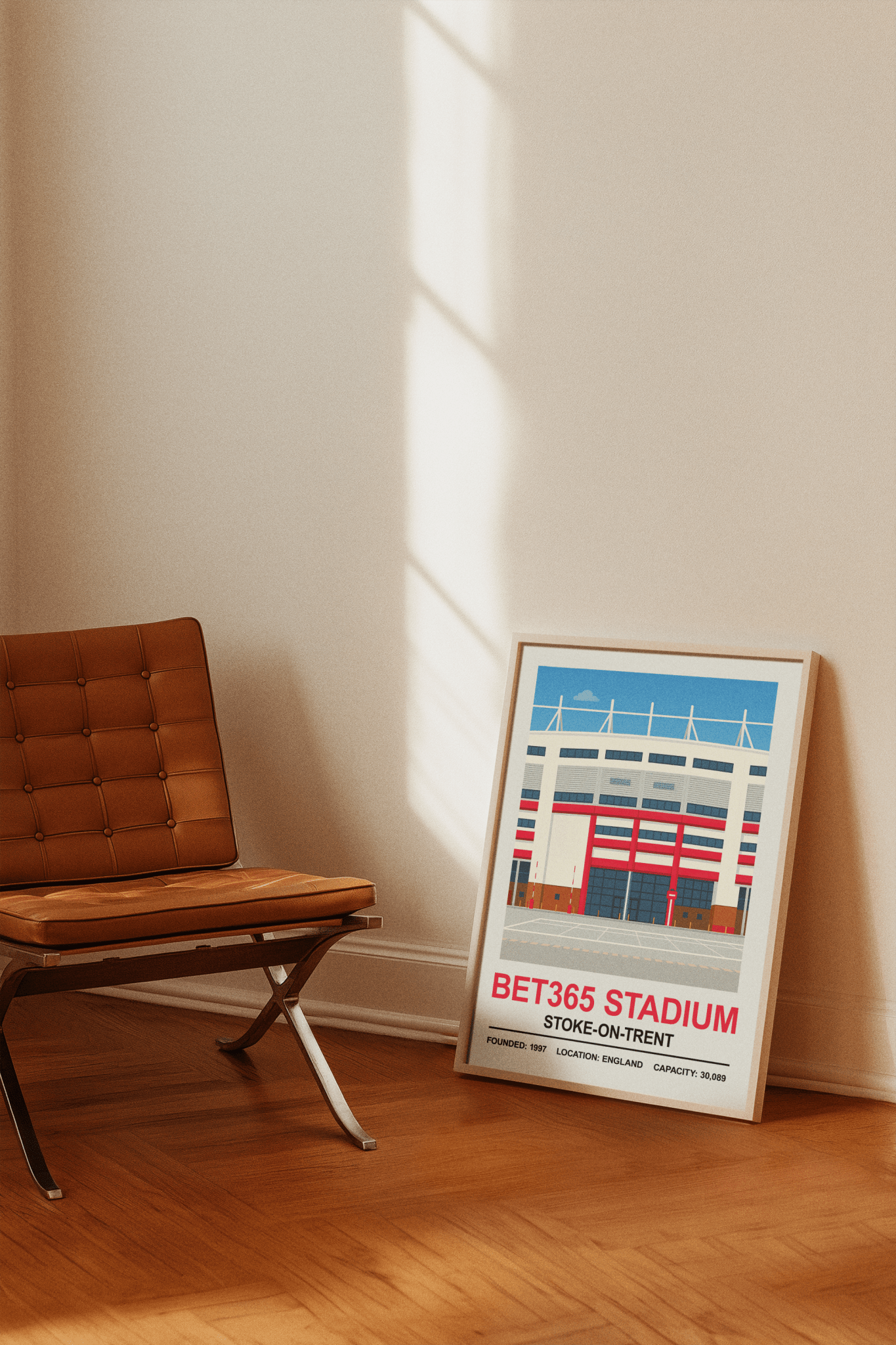Framed Stoke City Bet365 Stadium poster