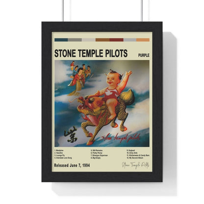 Stone Temple Pilots - Purple Album Cover Poster - Poster Kingz - A5 (unframed) - Vintage - 