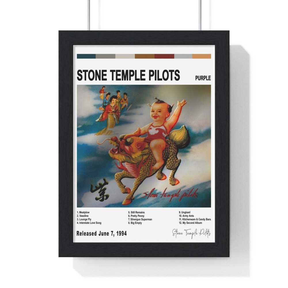 Stone Temple Pilots - Purple Album Cover Poster - Poster Kingz - A5 (unframed) - White - 