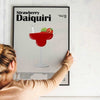 Framed Strawberry Daiquiri Cocktail - Bold Drink - print