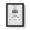 Stuart Broad The Oval 2023 Cricket Poster - Final Test Jumper Print framed in a black frame, ready to hang