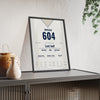 Stuart Broad The Oval 2023 Cricket Poster - Final Test Jumper Print framed and leaning on a sideboard