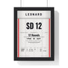 Leonard v Hagler 1987 Boxing Poster framed in a black frame, ready to hang