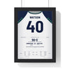 Sunderland Play-Off Final 2025 Poster - Tom Watson 40 Wembley framed in a black frame, ready to hang