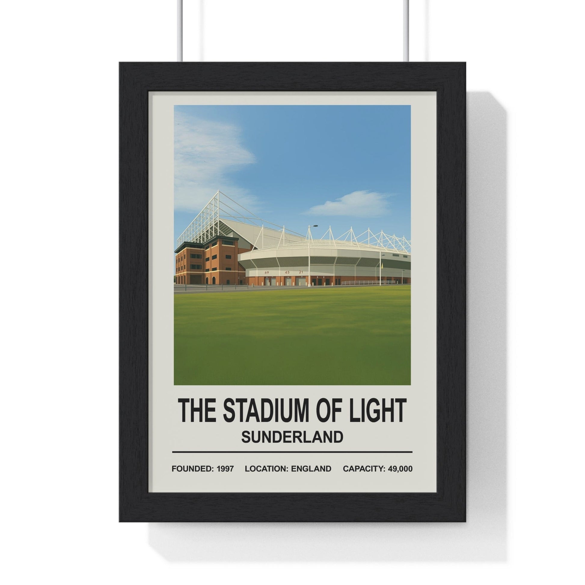 Framed Sunderland The Stadium of Light Stadium poster