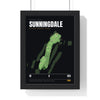 Sunningdale 18th Hole print framed in a black frame, ready to hang