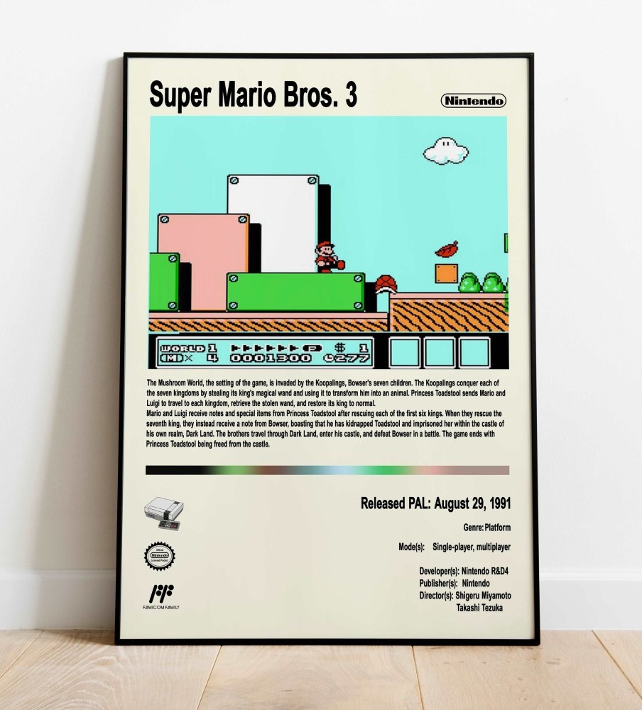 Super Mario Bros Video Game Posters - Poster Kingz