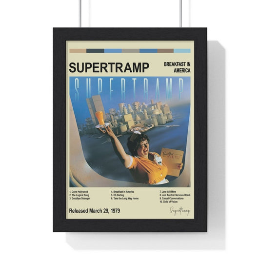 Supertramp - Breakfast in America Album Cover Poster - Poster Kingz - A5 (unframed) - Vintage - 