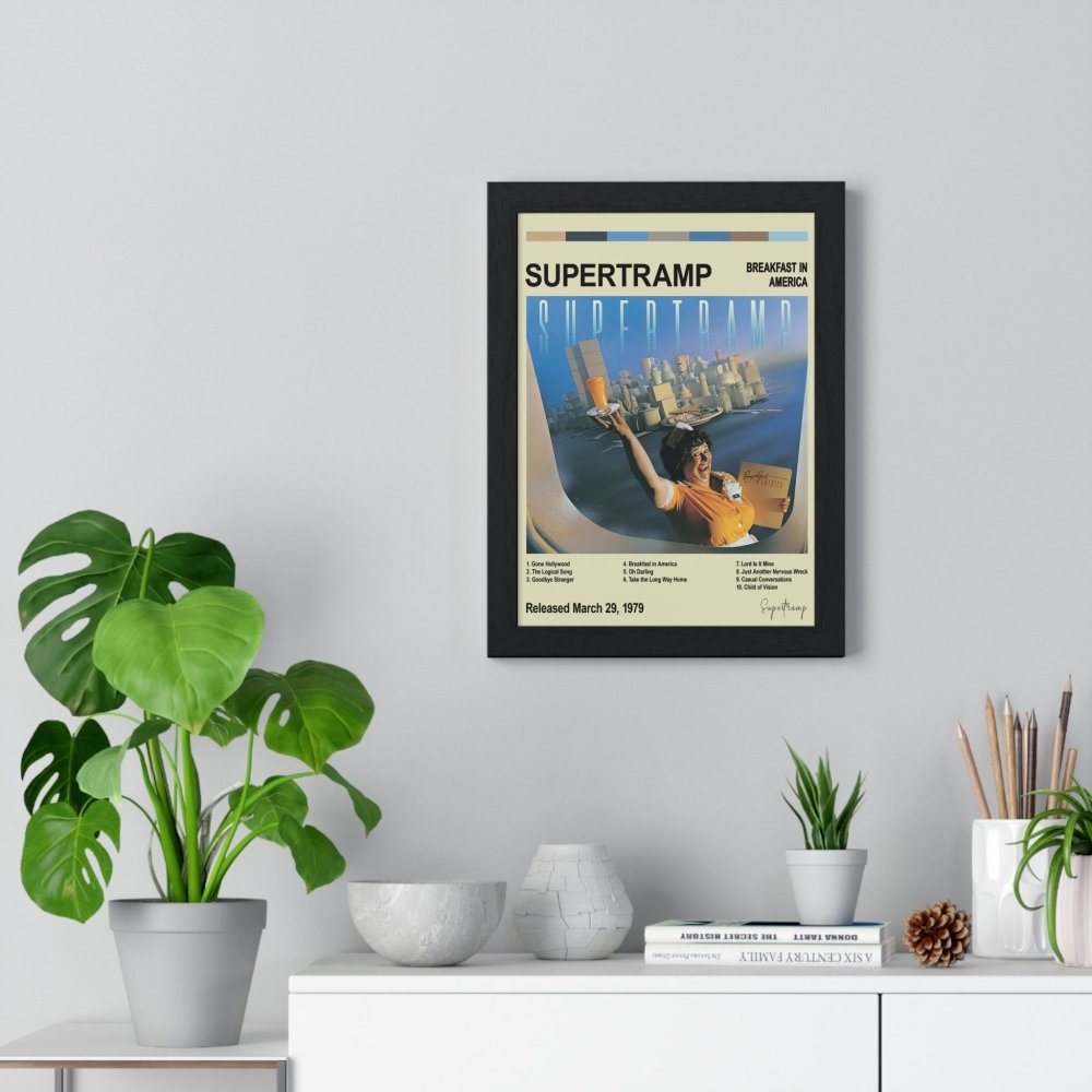 Supertramp - Breakfast in America Album Cover Poster - Poster Kingz - A5 (unframed) - White - 