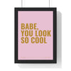 Personalised typographic song lyric poster product mockup 4