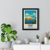 Framed Sydney travel poster