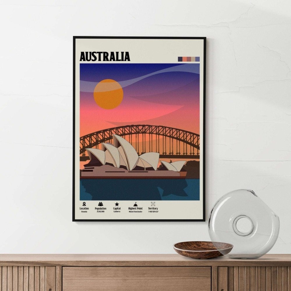 Sydney travel print - Australia - Poster Kingz