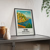 Framed Symi Rhodes Greece travel poster