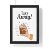 Framed Take Away Coffee Kitchen Print - Coffee Bar print