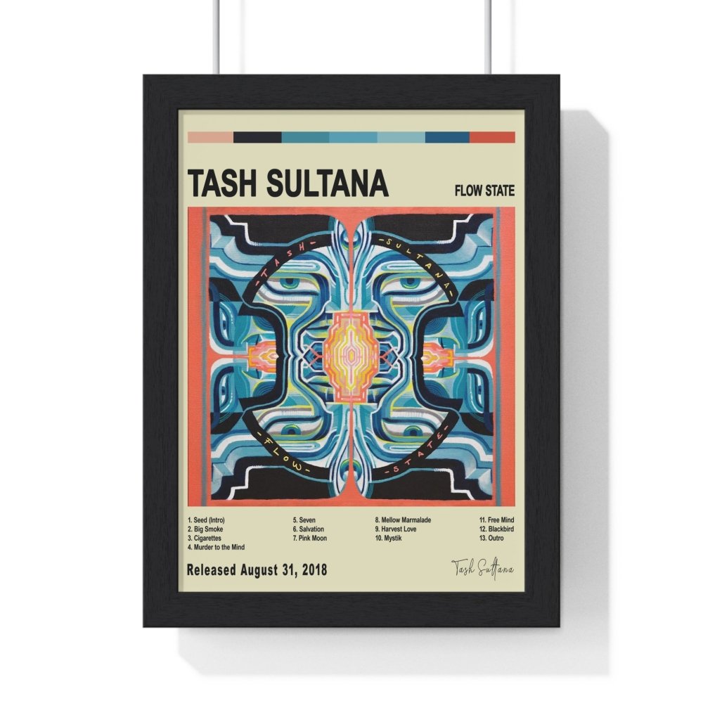 Tash Sultana - Flow State Album Cover Poster - Poster Kingz - A5 (unframed) - Vintage - 