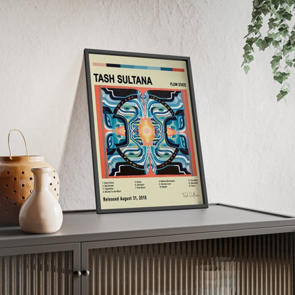 Tash Sultana - Flow State Album Cover Poster - Poster Kingz - A5 (unframed) - White - 