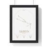 Framed Taurus Minimalist Astrology Chart poster