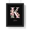 Personalised Floral Initial Print | Tulip Letter & Name Wall Art | Personalised Gift