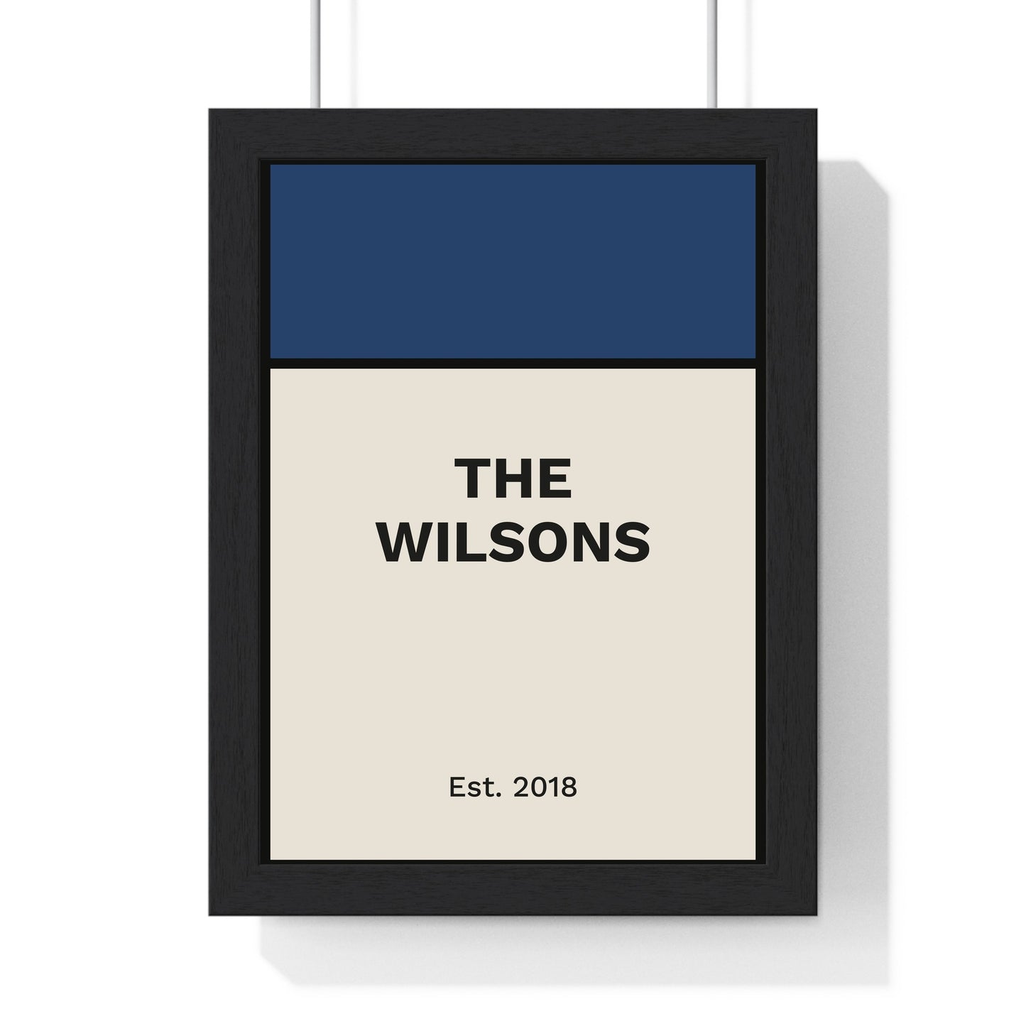 Personalised Street Sign Print | Custom Monopoly Style Poster