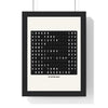 Personalised airport destination board split flap travel poster main product image