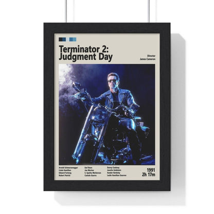 Terminator 2: Judgment Info Movie Poster - Poster Kingz