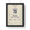 Andrew Flintoff Edgbaston 2005 Cricket Poster - Two Run Win Jumper Print framed in a black frame, ready to hang