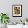 The Bakery Print framed on a living room wall