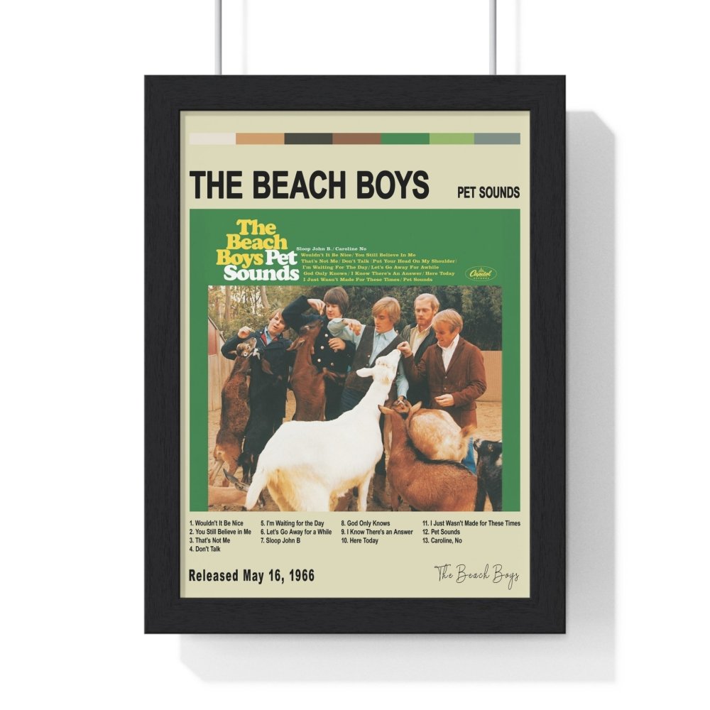 The Beach Boys Album Cover Poster - Poster Kingz - A5 (unframed) - Vintage - Pet Sounds