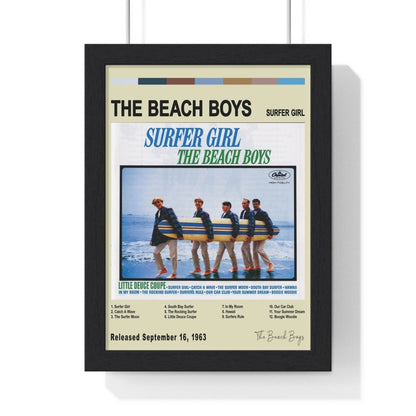 The Beach Boys Album Cover Poster - Poster Kingz - A5 (unframed) - Vintage - Surfer Girl