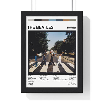 The Beatles - Album Poster - Poster Kingz - A5 (unframed) - Abbey Road 1969 - White - AlbumArt