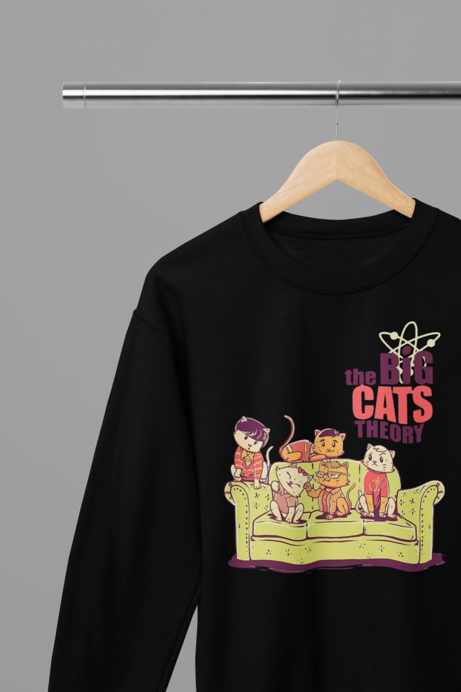 The Big Cat Theory - The Big Bang Theory TV Show T-Shirt/Sweatshirt - Poster Kingz