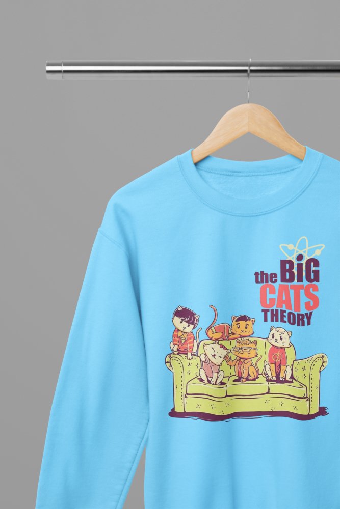 The Big Cat Theory - The Big Bang Theory TV Show T-Shirt/Sweatshirt - Poster Kingz