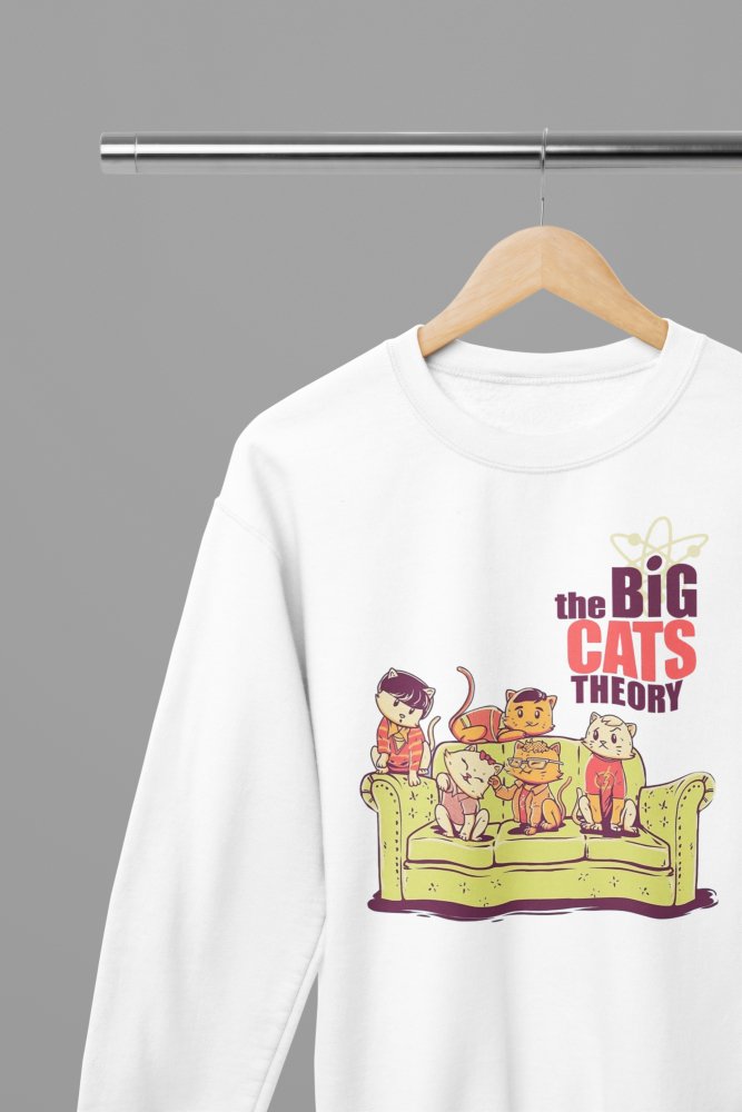 The Big Cat Theory - The Big Bang Theory TV Show T-Shirt/Sweatshirt - Poster Kingz