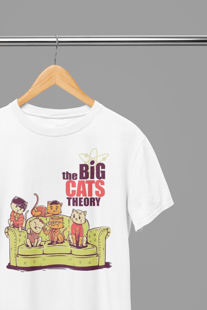 The Big Cat Theory - The Big Bang Theory TV Show T-Shirt/Sweatshirt - Poster Kingz