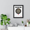 The Big Fish 170 Darts print framed on a living room wall