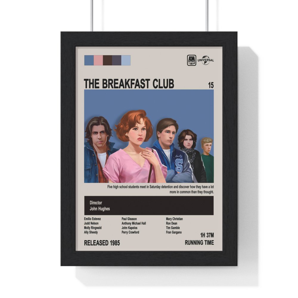 The Breakfast Club Movie Poster – Iconic 80s Teen Drama Art Print - Poster Kingz - A5 (unframed) - Design 1 - 