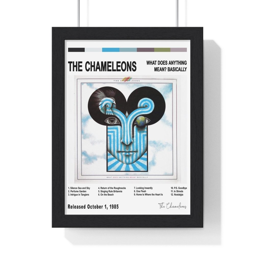 The Chameleons Album Cover Poster - Poster Kingz - A5 (unframed) - White - What Does Anything Mean? Basically