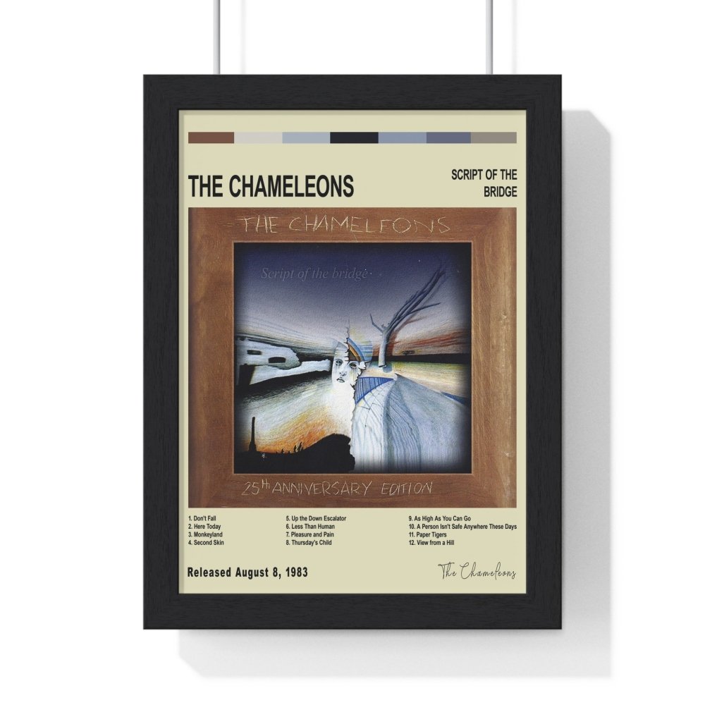 The Chameleons - Script of the Bridge Album Cover Poster - Poster Kingz - A5 (unframed) - Vintage - 