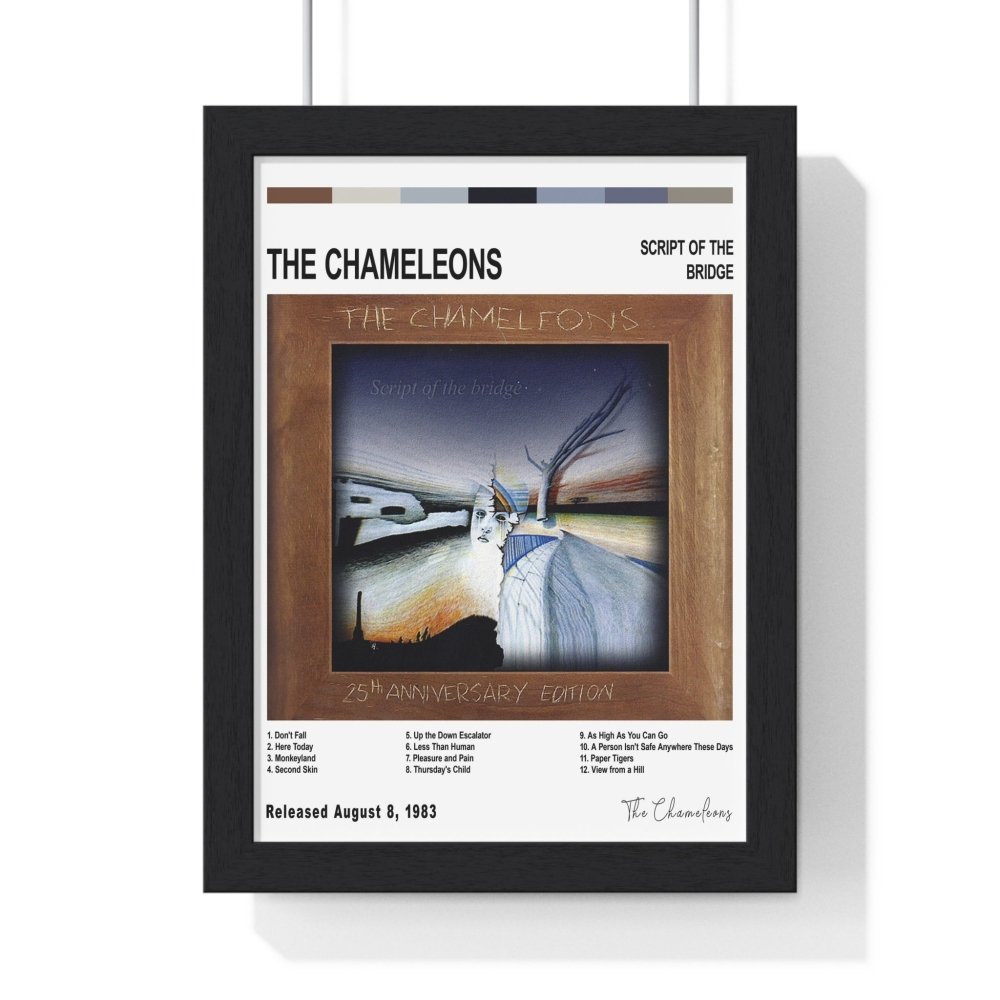 The Chameleons - Script of the Bridge Album Cover Poster - Poster Kingz - A5 (unframed) - White - 