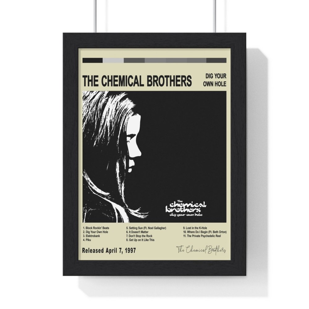 The Chemical Brothers Album Cover Poster - Poster Kingz - A5 (unframed) - Vintage - Dig Your Own Hole