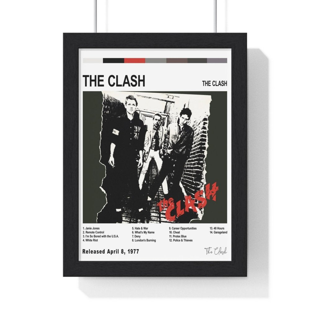 The Clash Album Cover Poster - Poster Kingz - A5 (unframed) - White - The Clash