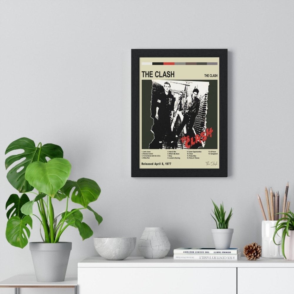 The Clash Album Cover Poster - Poster Kingz - A5 (unframed) - White - The Clash