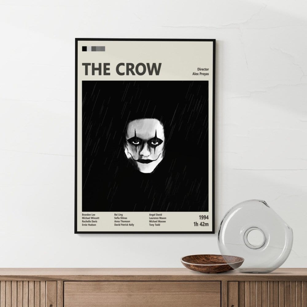 Framed The Crow movie poster
