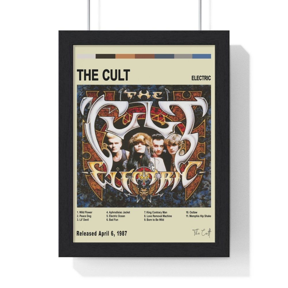 The Cult - Electric Album Cover Poster - Poster Kingz - A5 (unframed) - Vintage - 