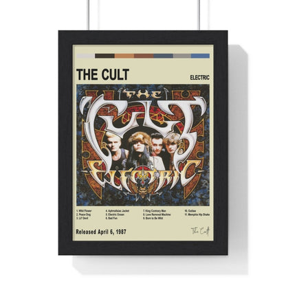 The Cult - Electric Album Cover Poster - Poster Kingz - A5 (unframed) - Vintage - 