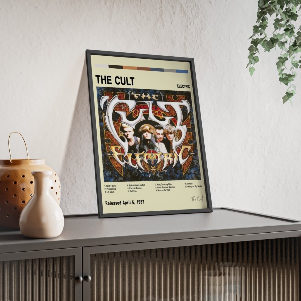 The Cult - Electric Album Cover Poster - Poster Kingz - A5 (unframed) - White - 