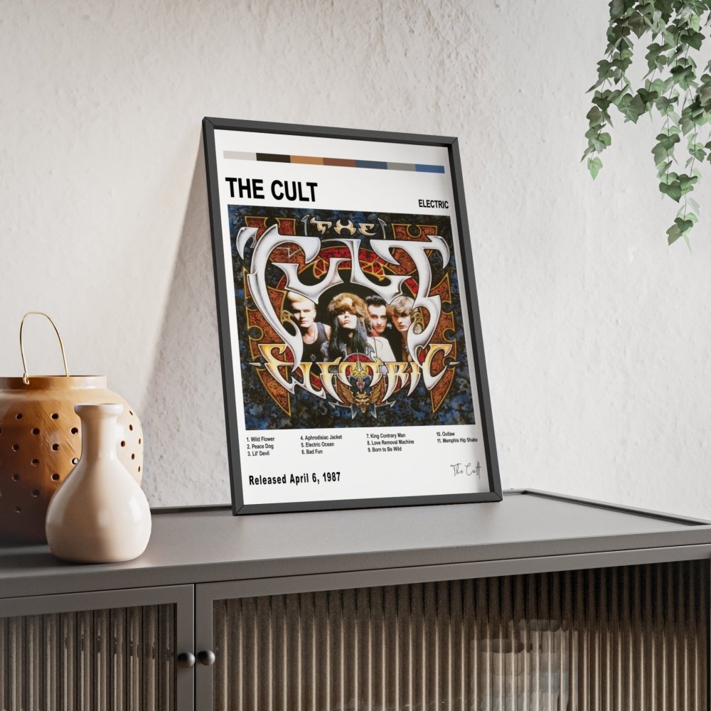 The Cult - Electric Album Cover Poster - Poster Kingz - A5 (unframed) - White - 