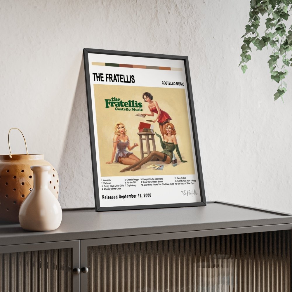 The Fratellis - Costello Music Album Cover Poster - Poster Kingz - A5 (unframed) - White - 