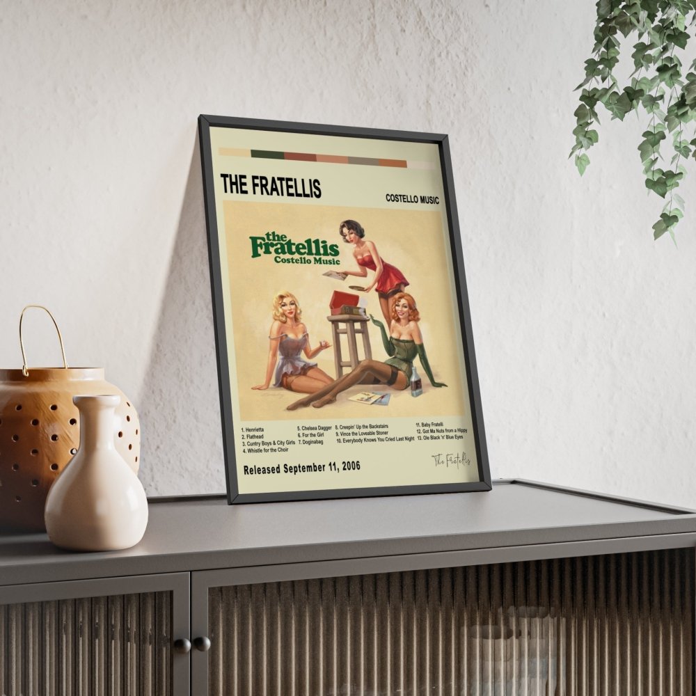 The Fratellis - Costello Music Album Cover Poster - Poster Kingz - A5 (unframed) - White - 