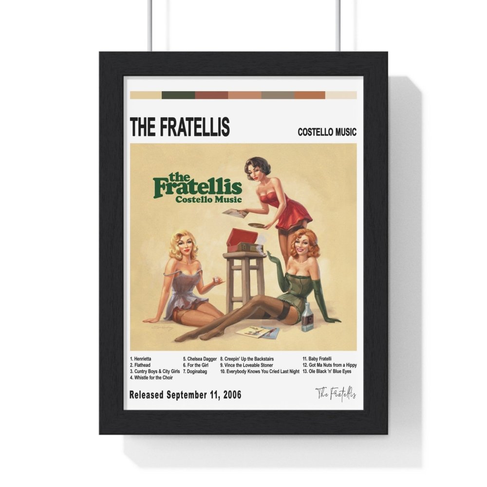 The Fratellis - Costello Music Album Cover Poster - Poster Kingz - A5 (unframed) - White - 